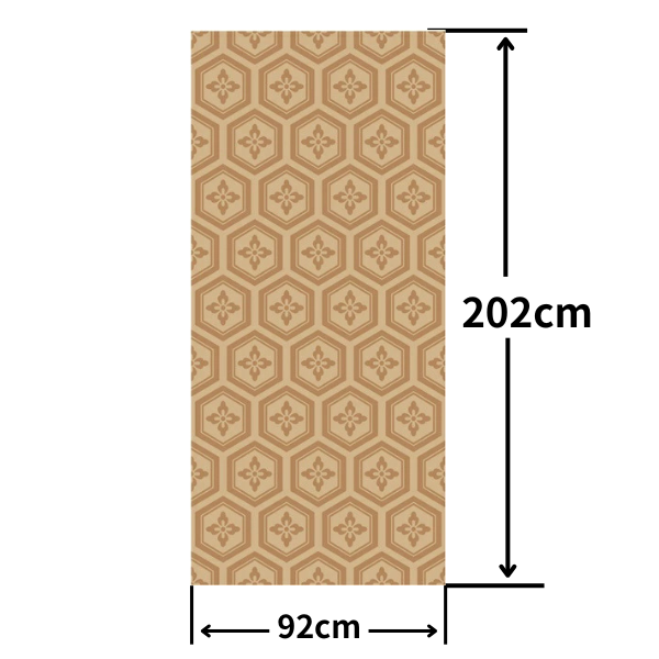 Stylish Fusuma Paper, Flowers on the tortoise shell Torinoko Washi Modern Size