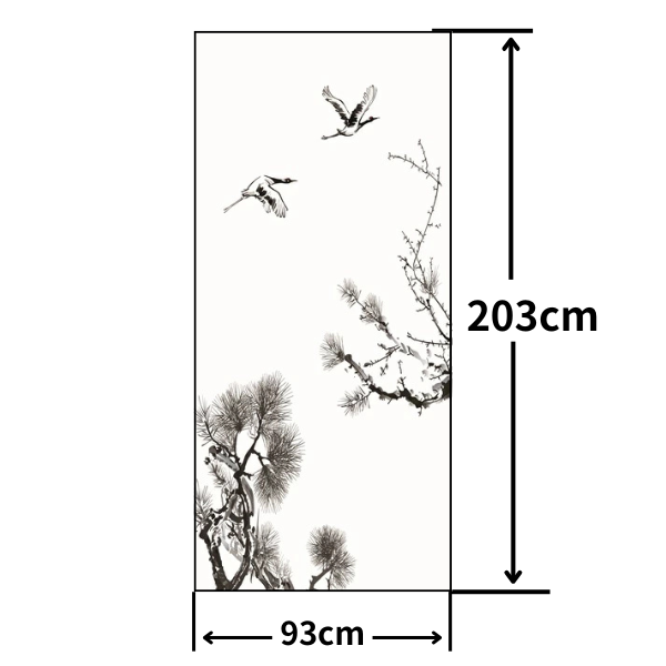 Stylish Fusuma Paper Japanese Ink painting Torinoko Washi Modern Size