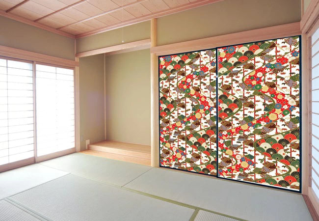 Stylish Fusuma Paper Orihime Nagaremonyou (flowing pattern) Torinoko Washi Modern Size image