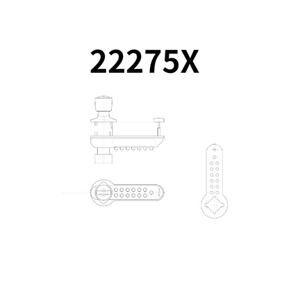 KEYLEX 500 series 22275 Y,X Replacement Lock for Stile Doors