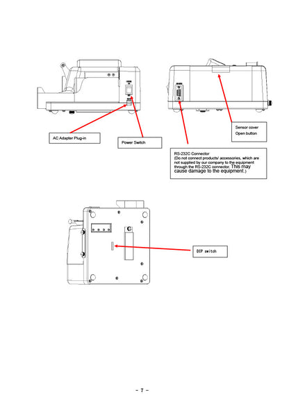 EXC-6700 MULTI-COUNTERFEIT BILL DETECTOR MATSUMURA4+1 Components/Parts List Image
