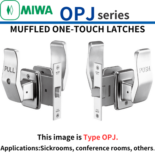 MIWA MWIALOCK OPJ series OPJ Type MUFFLED ONE-TOUCH LATCHES Push-pull locks