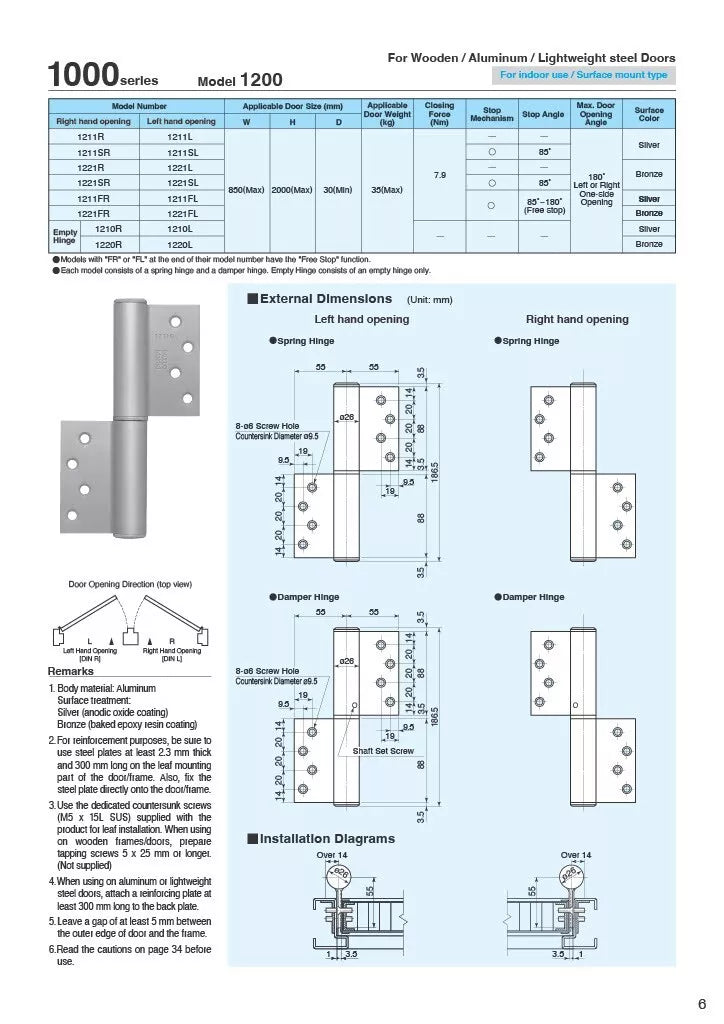 NITTO KOHKI 1000series 1200type catalog