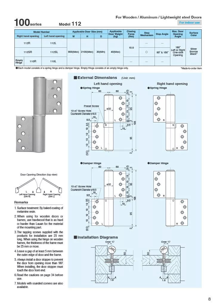 NITTO KOHKI 100series 112type catalog
