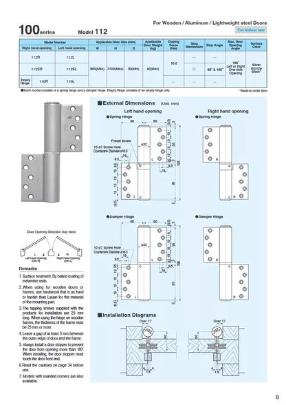 NITTO KOHKI 100series 112type catalog