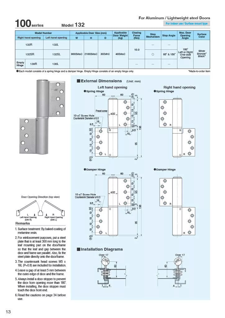 NITTO KOHKI 100series model 132 catalog