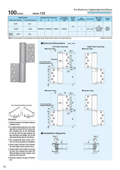 NITTO KOHKI 100series model 132 catalog