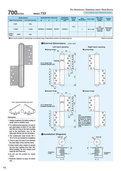NITTO KOHKI 700series 733Type catalog