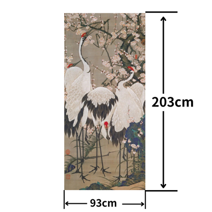 Stylish Fusuma Paper Japanese Ito Jakuchu design fusuma paper 10 Torinoko Washi Modern Size