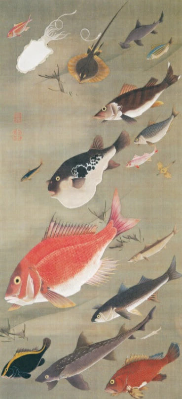 Stylish Fusuma Paper Japanese Ito Jakuchu design fusuma paper 13 Torinoko Washi Modern 
