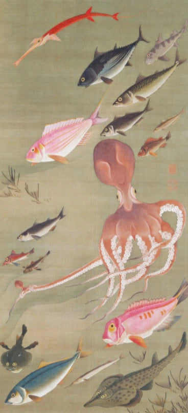 Stylish Fusuma Paper Japanese Ito Jakuchu design fusuma paper 14 Torinoko Washi Modern 