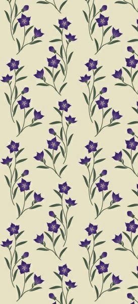 Stylish Fusuma Paper Orihime Bellflower pattern Torinoko Washi Modern 