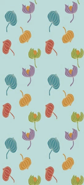 Stylish Fusuma Paper Orihime Coloring Hoozuki ground cherry Torinoko Washi Modern 