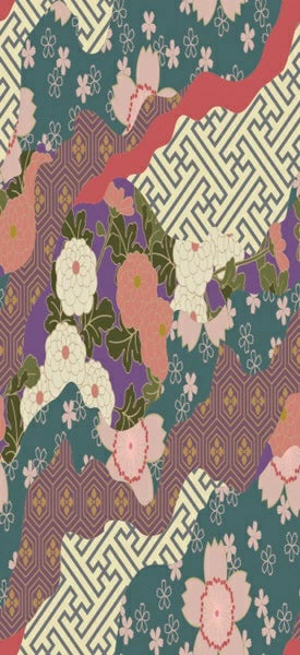 Stylish Fusuma Paper Orihime Hanagasane (stack of flowers) Torinoko Washi Modern
