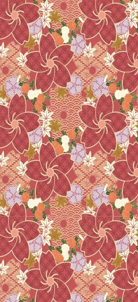Stylish Fusuma Paper Orihime Hanazukushi many-flowered design Torinoko Washi Modern 