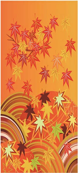 Stylish Fusuma Paper Orihime Momiji leaves turning red Torinoko Washi  Modern