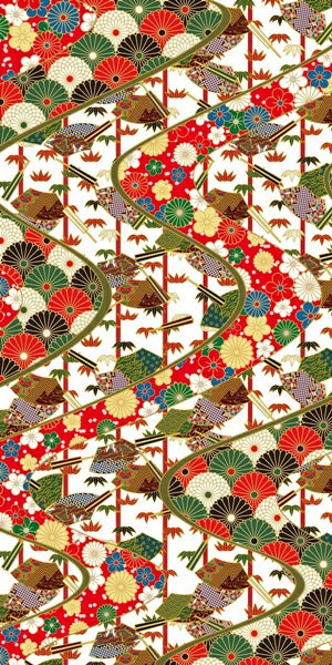 Stylish Fusuma Paper Orihime Nagaremonyou (flowing pattern) Torinoko Washi Modern 